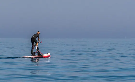 Trainen in de mist — Kust van Lazio
