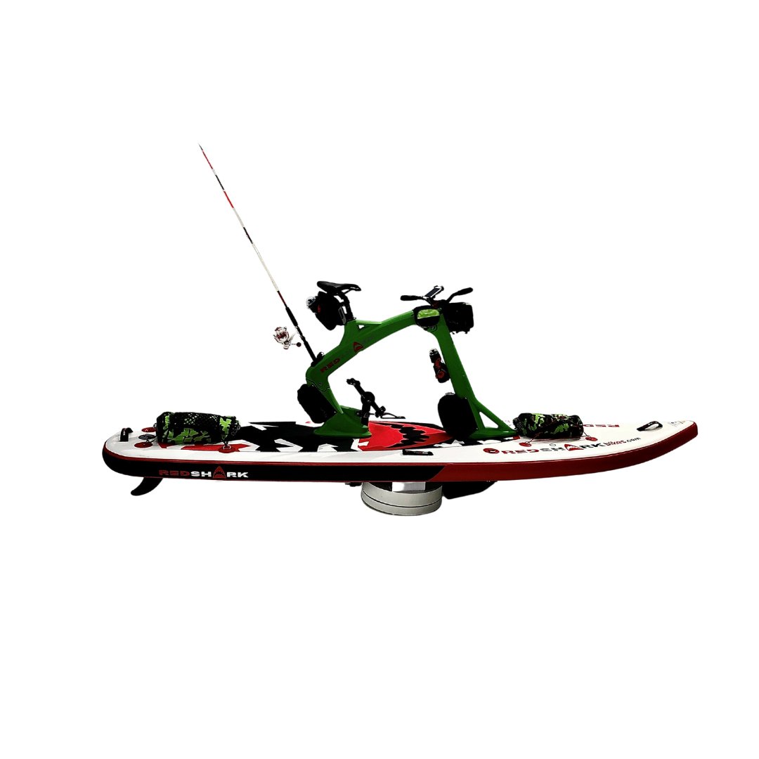 Angler-pakket: Red Shark frame met hengelhouder en hengel
